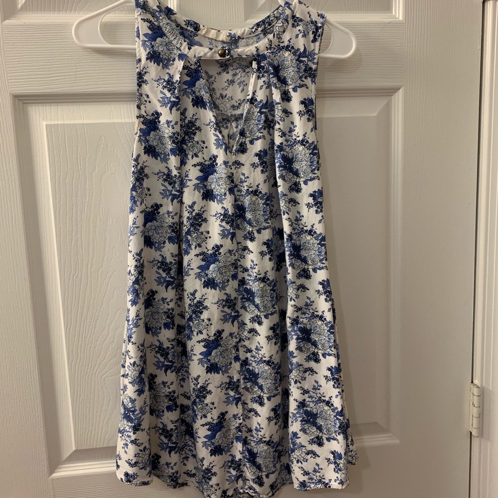 V neck mini dress